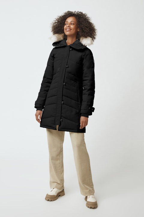 Canada goose black shop label lorette down parka