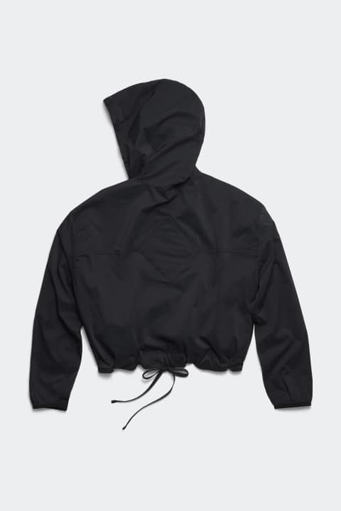 Black cropped coat store