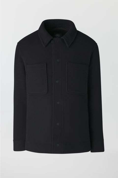 Black shirt jacket discount