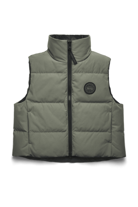 Grandview Cropped Vest Black Label | Canada Goose CA