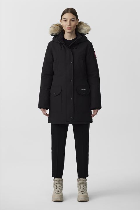 Trillium regular fit down parka with genuine coyote fur trim outlet
