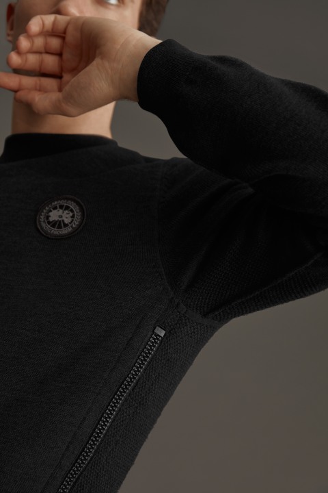 Pull-over en tricot réversible HyBridge Black Label pour hommes | Canada Goose
