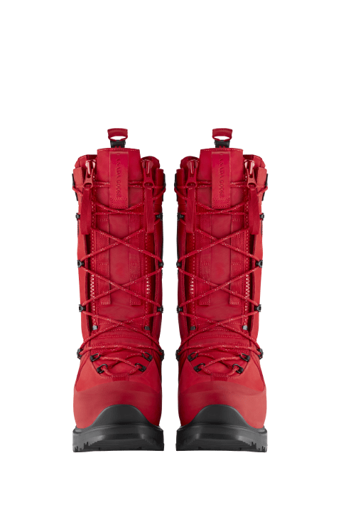Femme Chaussures Bottes Bottes plates Bottes Snow Mantra Plumes d’oie Canada Goose en coloris Rouge 