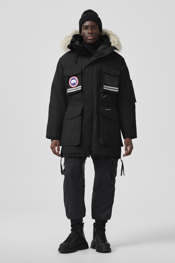 Canada goose snow mantra parka black men's clearance