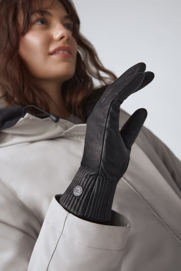 Leather Glove Ribbed Luxe