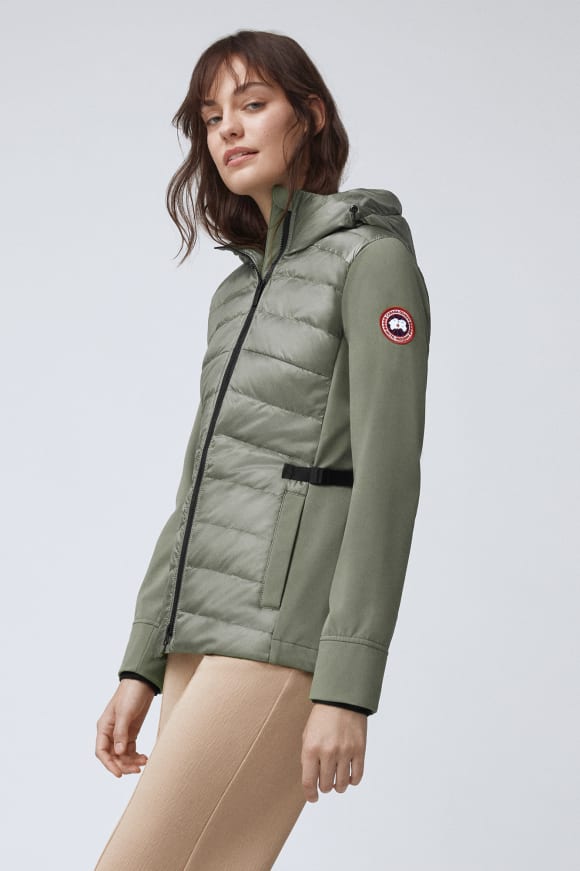 Women's ninette lightweight hooded cheap waterproof jacket thyme leaf