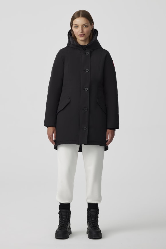 Flower printing women winter jacket Long slim women Parka Coat White h –  CANADA BRANDS™