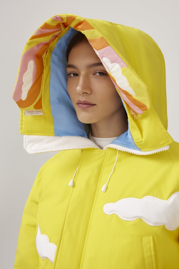 Canada goose real fur yellow online