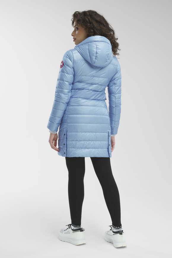 Light puffer jacket best sale with hood womens