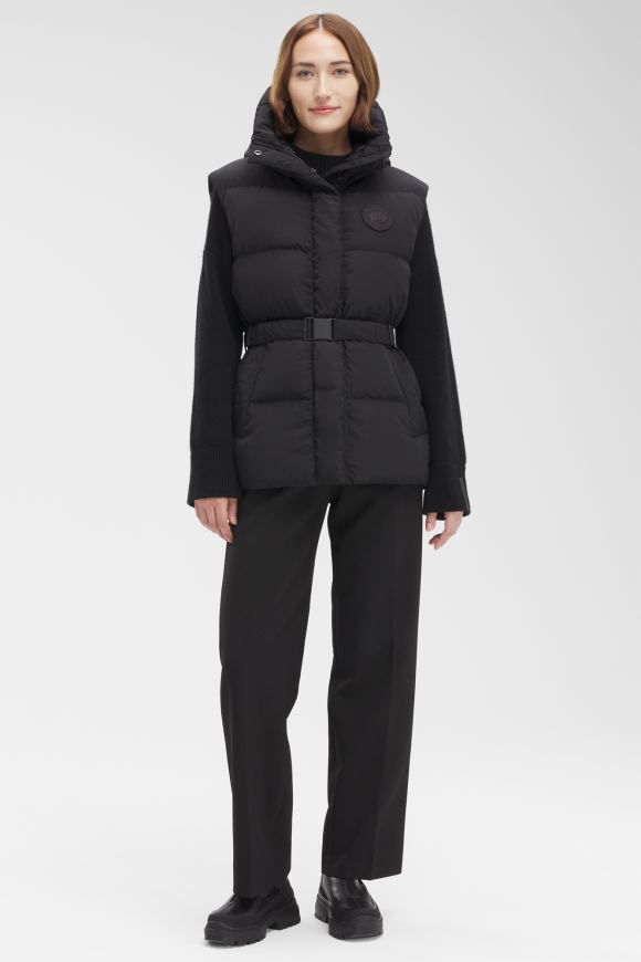 Womens black cheap canada goose bodywarmer