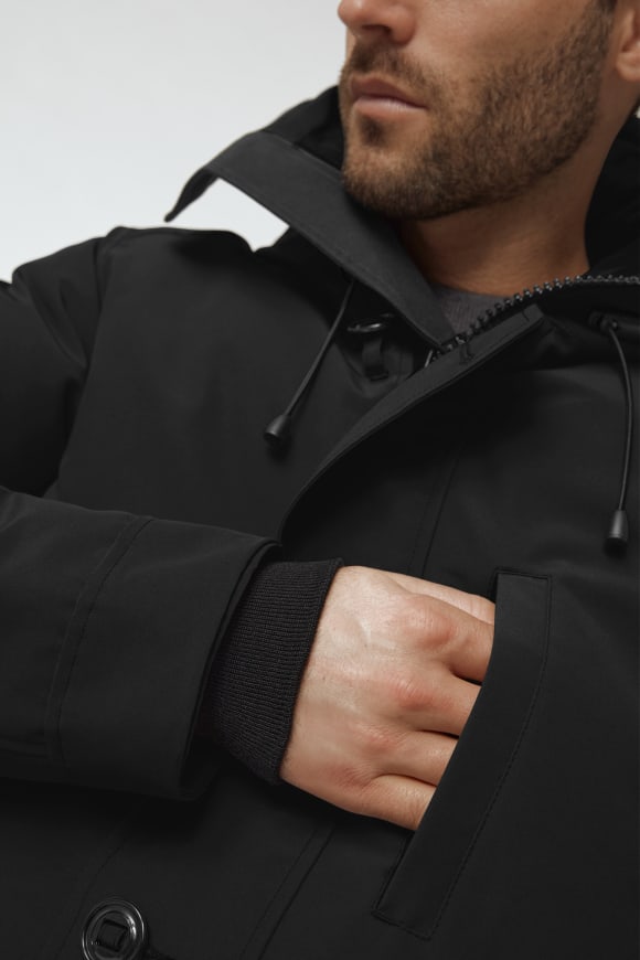 Hybridge sutton parka black shop label