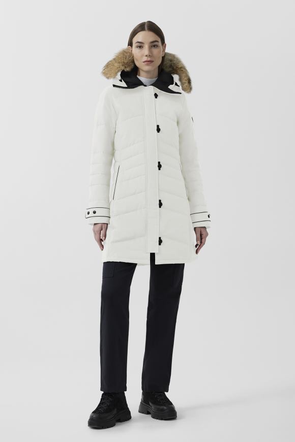 Canada goose lorette parka white on sale