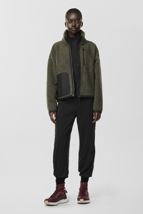 Black fleece zip up jacket online