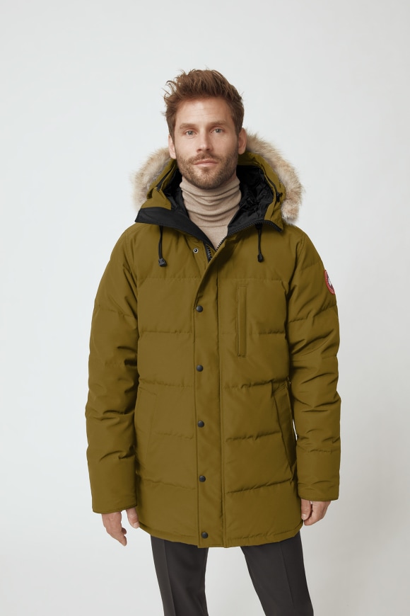 New Mens Coat Showerproof   Fur Canadian Hooded Parka Jacket Size Small  XL Hood 