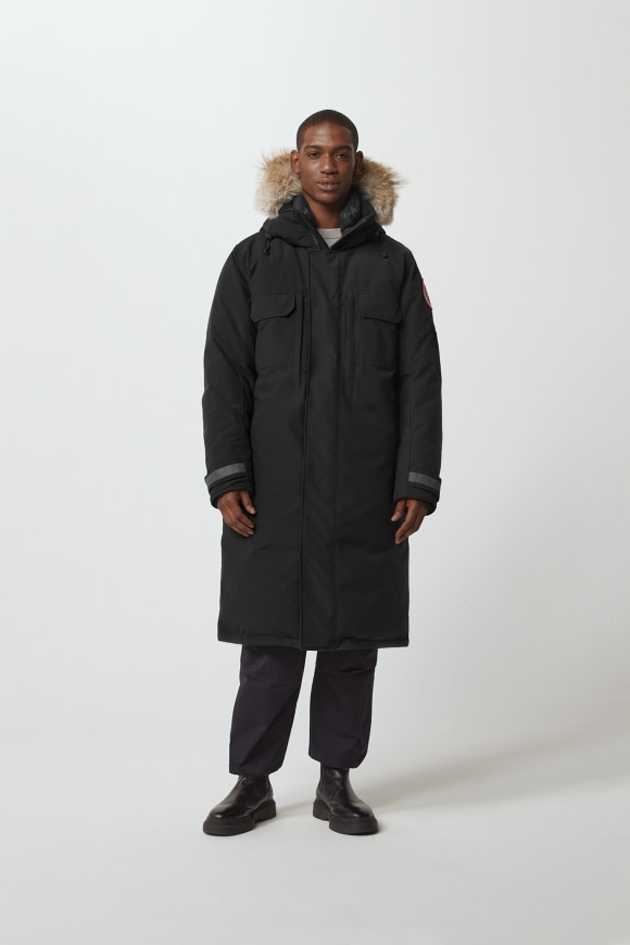 Fur coat canada goose clearance