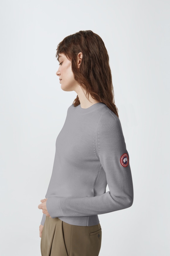Canada Goose Womens Inverness Sweater in Grey Grey Womens Clothing Jumpers and knitwear Jumpers 