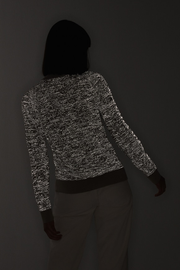 Saturna Crewneck Wordmark Reflective