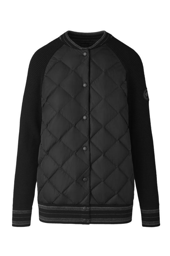 Blouson aviateur en tricot matelassé HyBridgeMD – Black Label