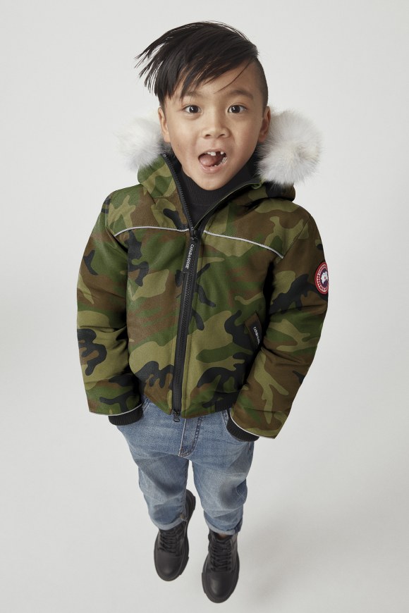 Kids Grizzly Bomber Jacket Print