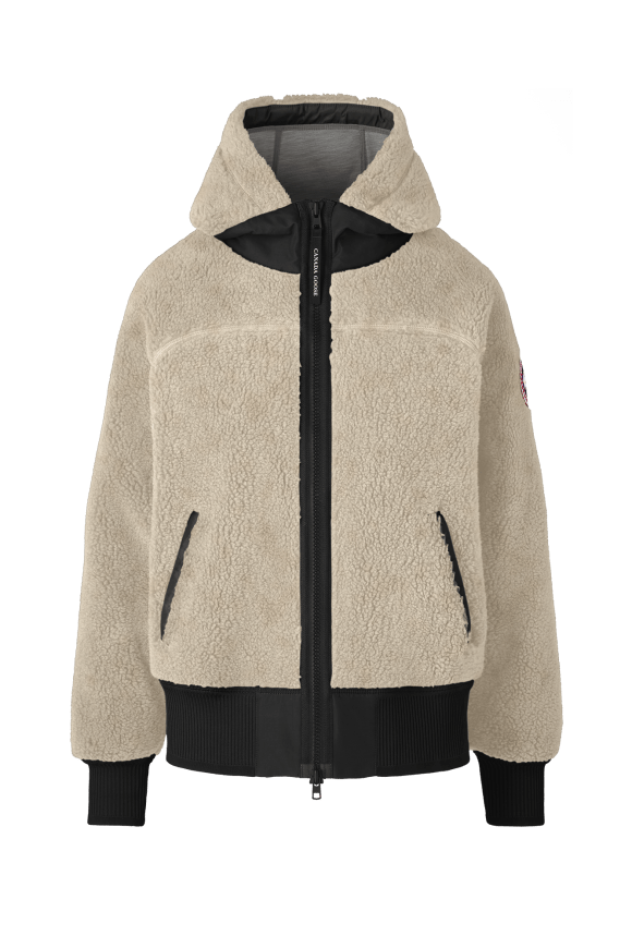 Manteau à capuchon surdimensionné en molleton écologique à longs poils Simcoe