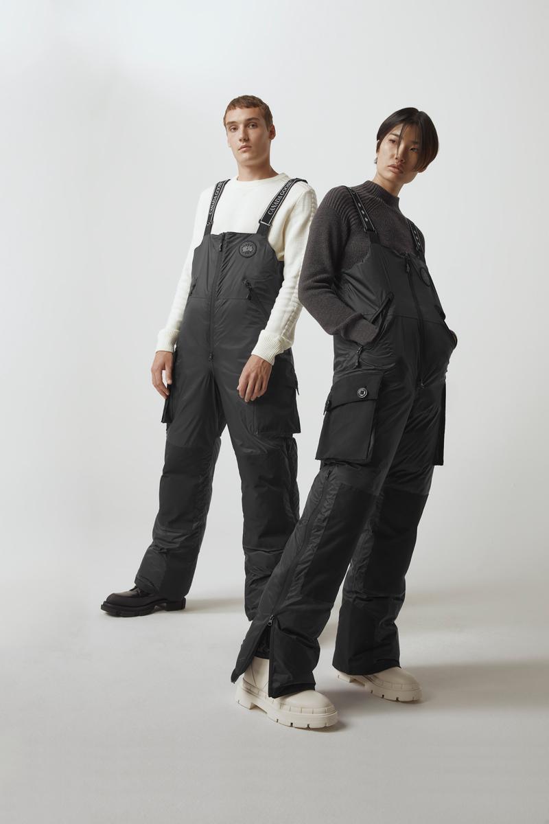 Goose down bib overalls outlet