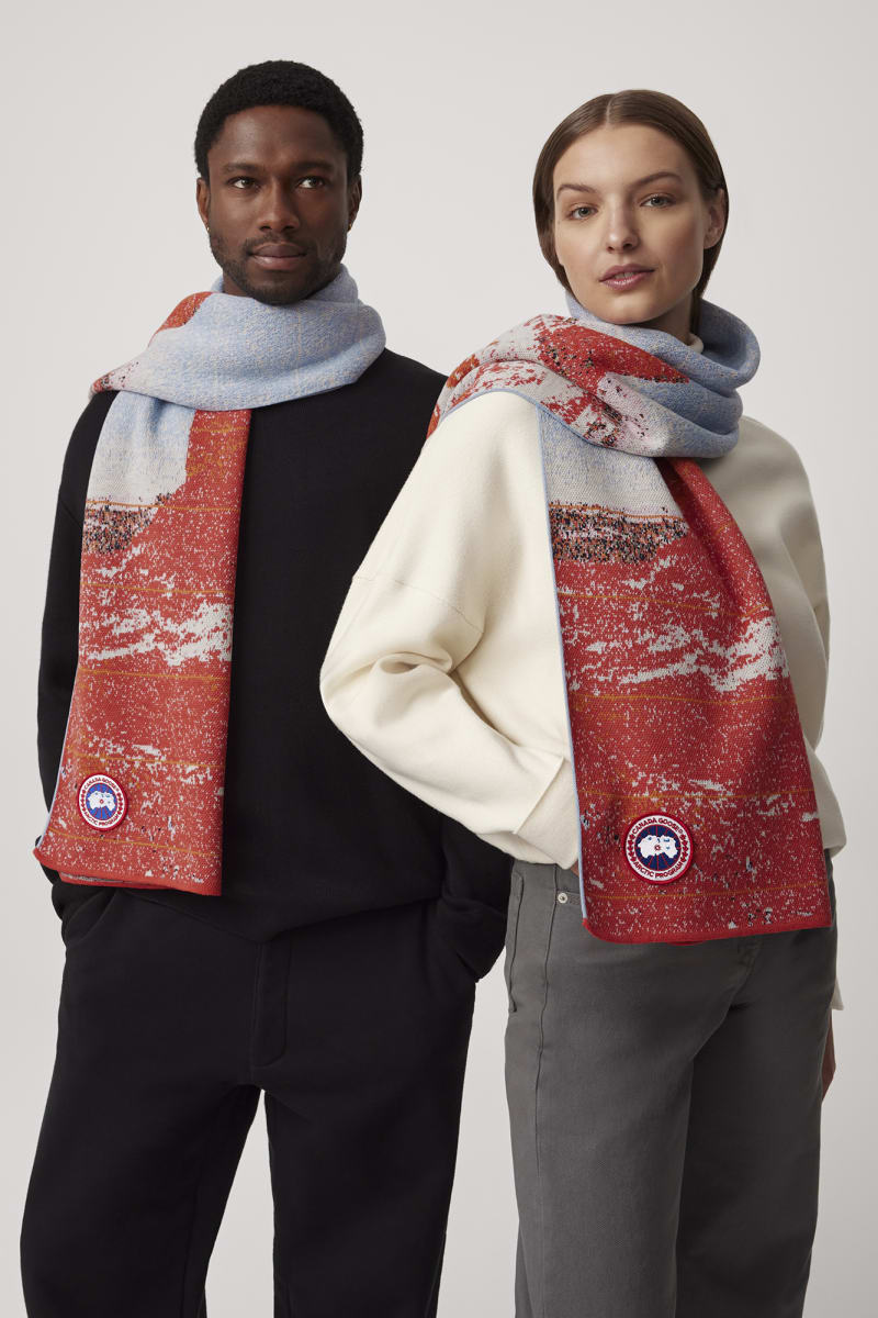 Canada goose red deals scarf