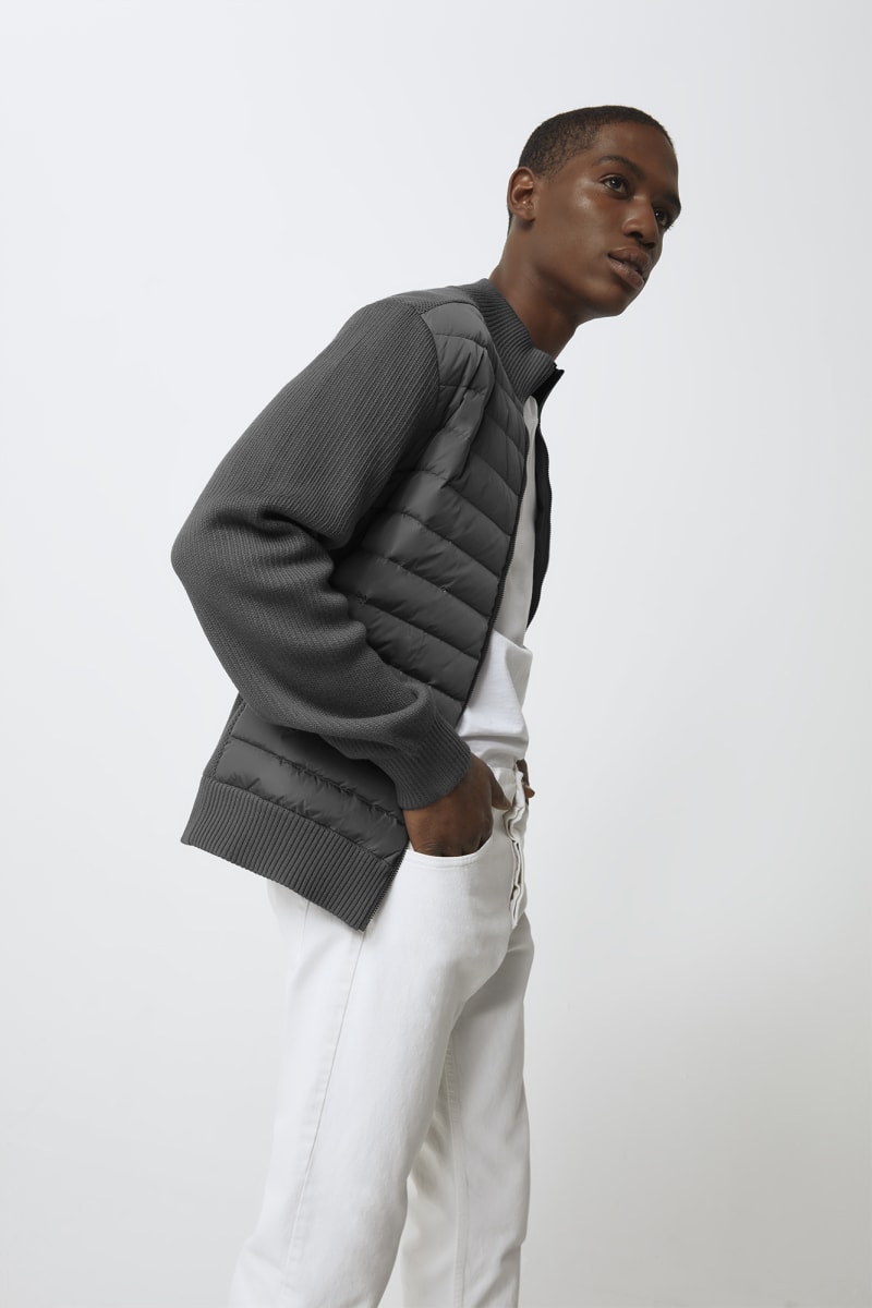 Canada goose hybridge knit anorak black label outlet