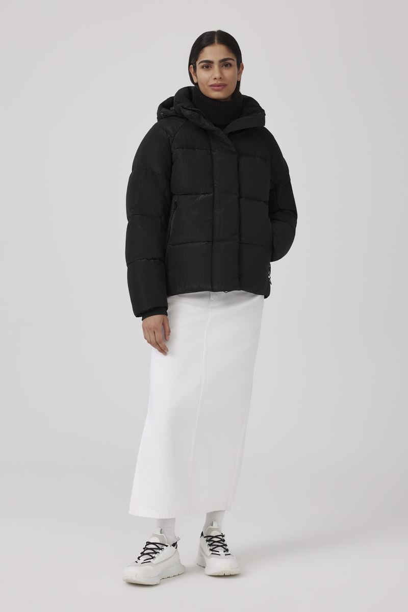 Parka Junction de Black Label fini brille et froisse Canada Goose CA