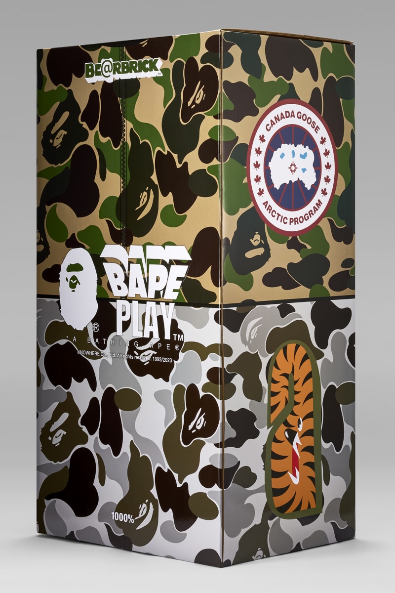 Bearbrick cheap bape camo