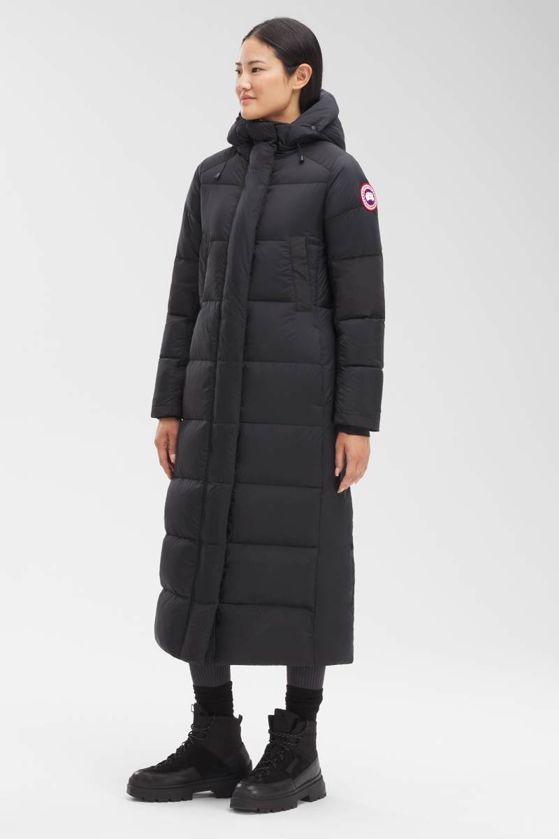 Canada Goose Alliston padded midi coat - Black