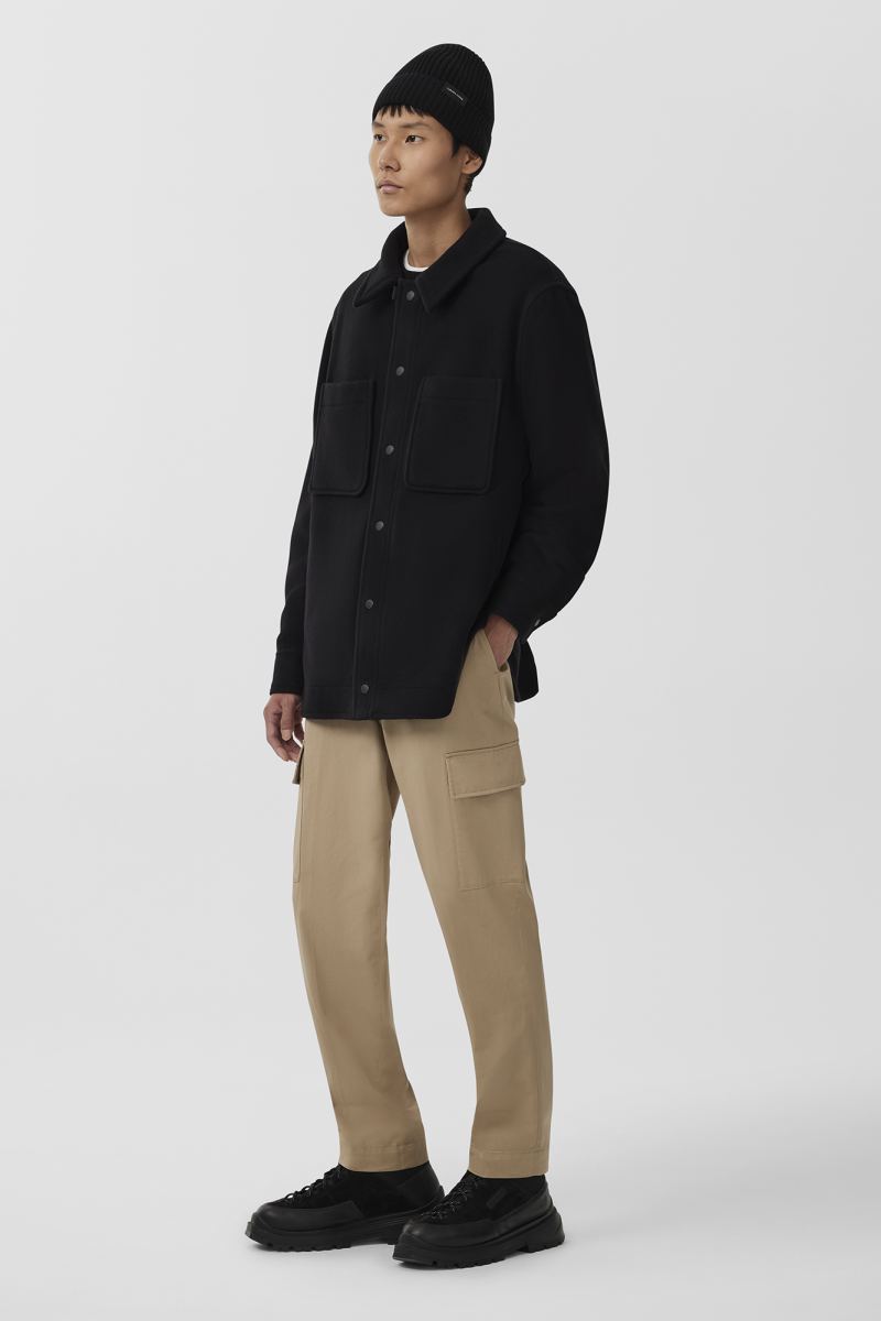 Black shirt with jacket sale