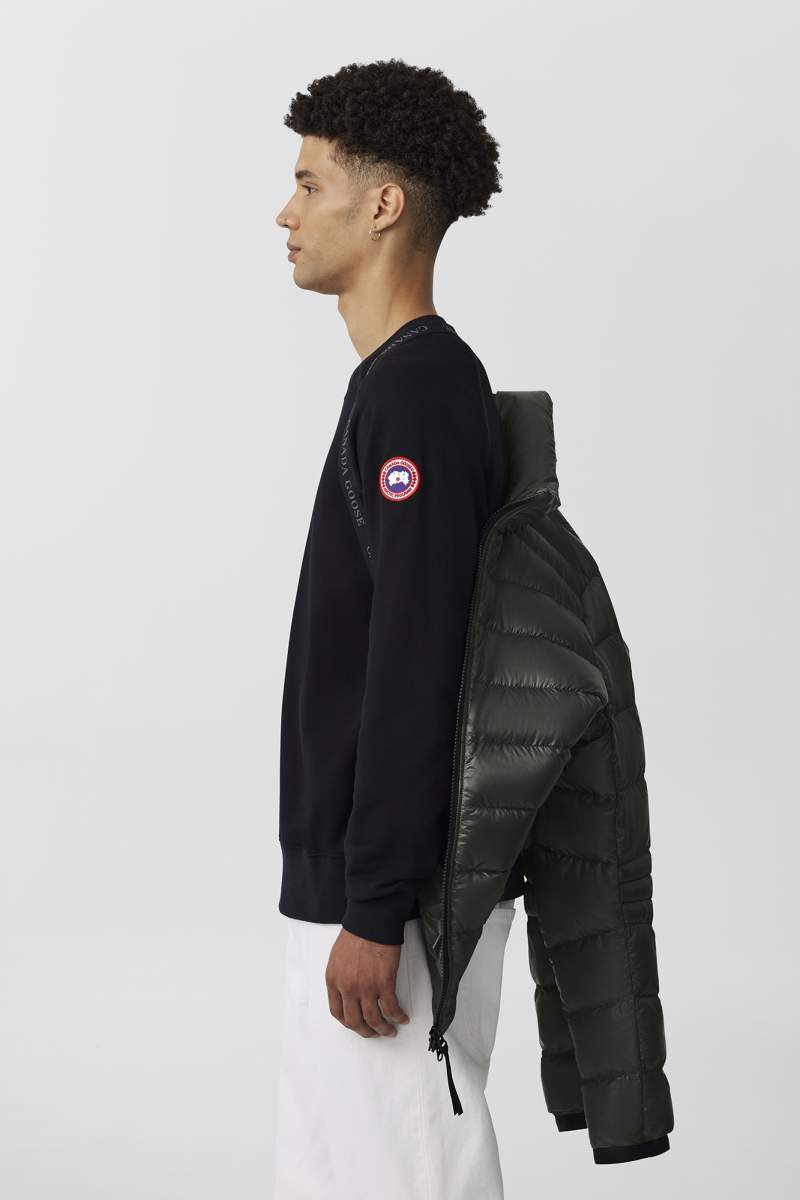 Men s Crofton Down Jacket Black Label Canada Goose US
