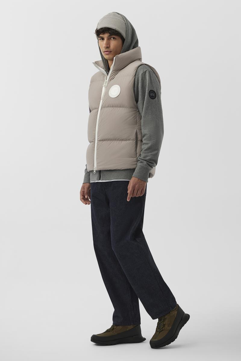 Canada goose vest white top