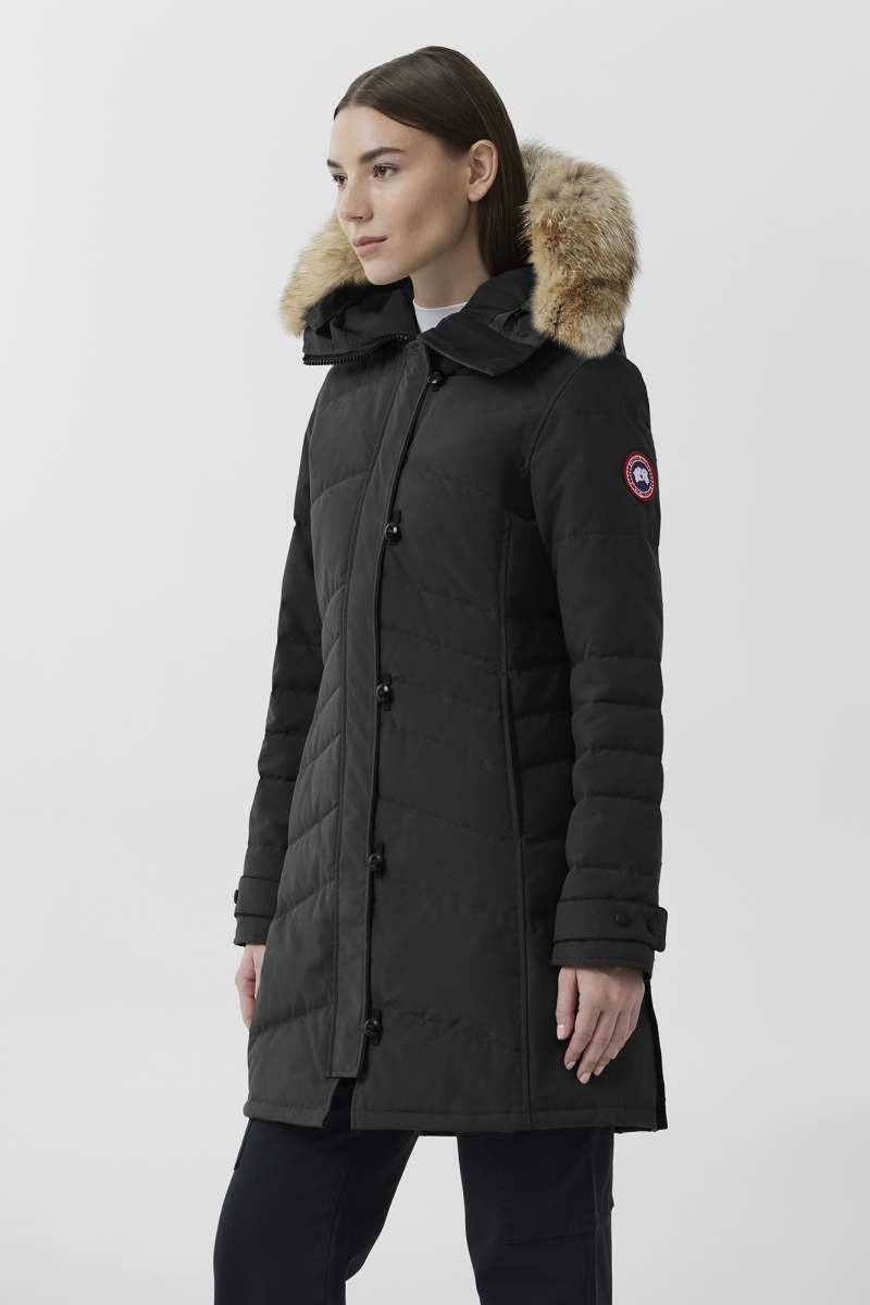 Canada goose lorette parka charred wood hot sale