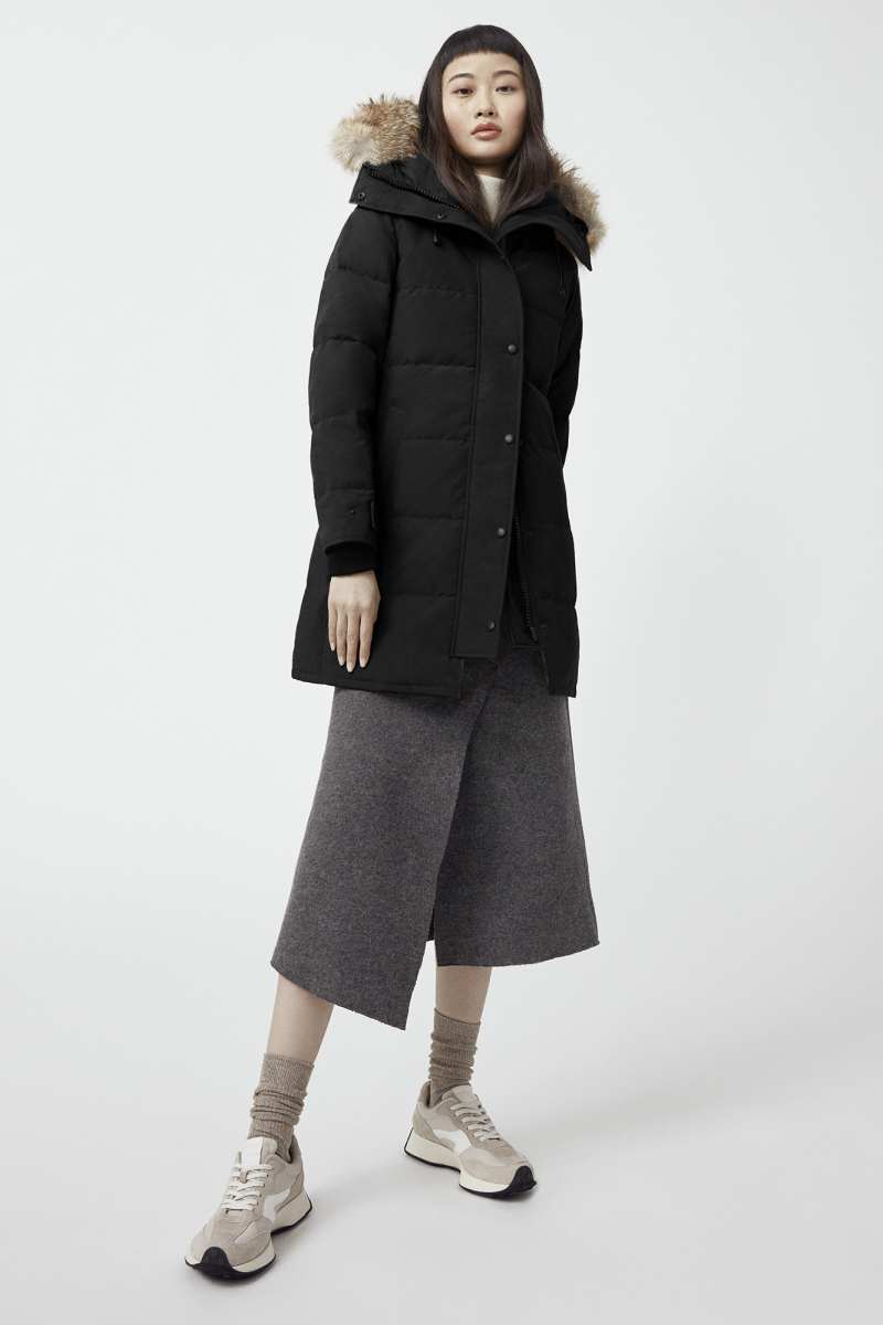 Canada goose black shelburne parka deals
