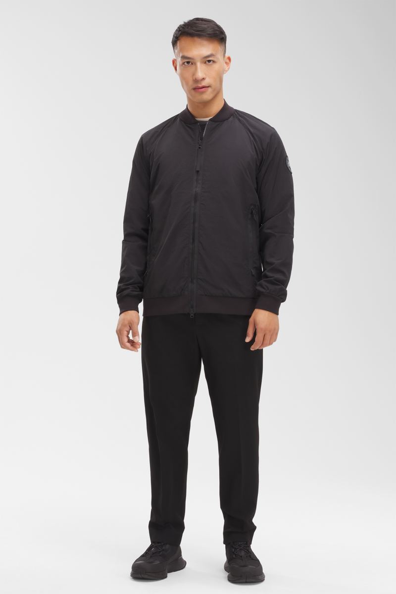 Canada goose bomber black label clearance