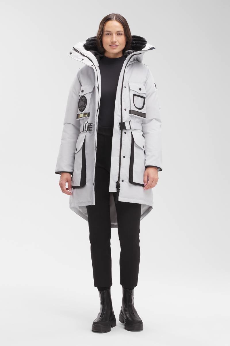 Canada Goose Liberty Parka Black Label Women Silverbirch L