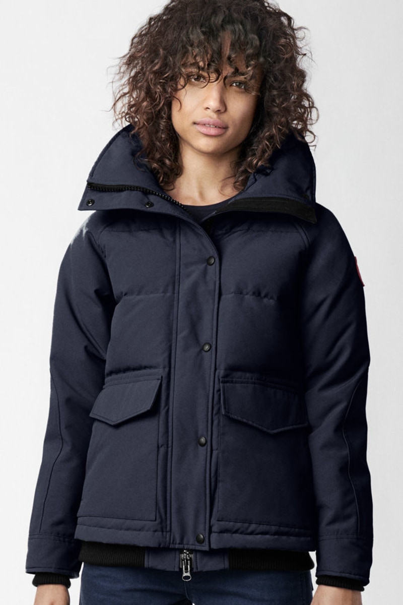 womens grey canada goose bomber