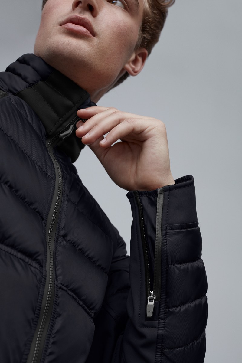 hybridge perren packable down jacket