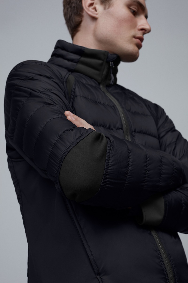 hybridge perren packable down jacket
