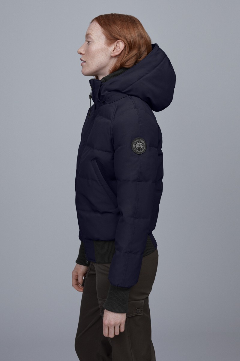 Canada goose savona bomber black label clearance