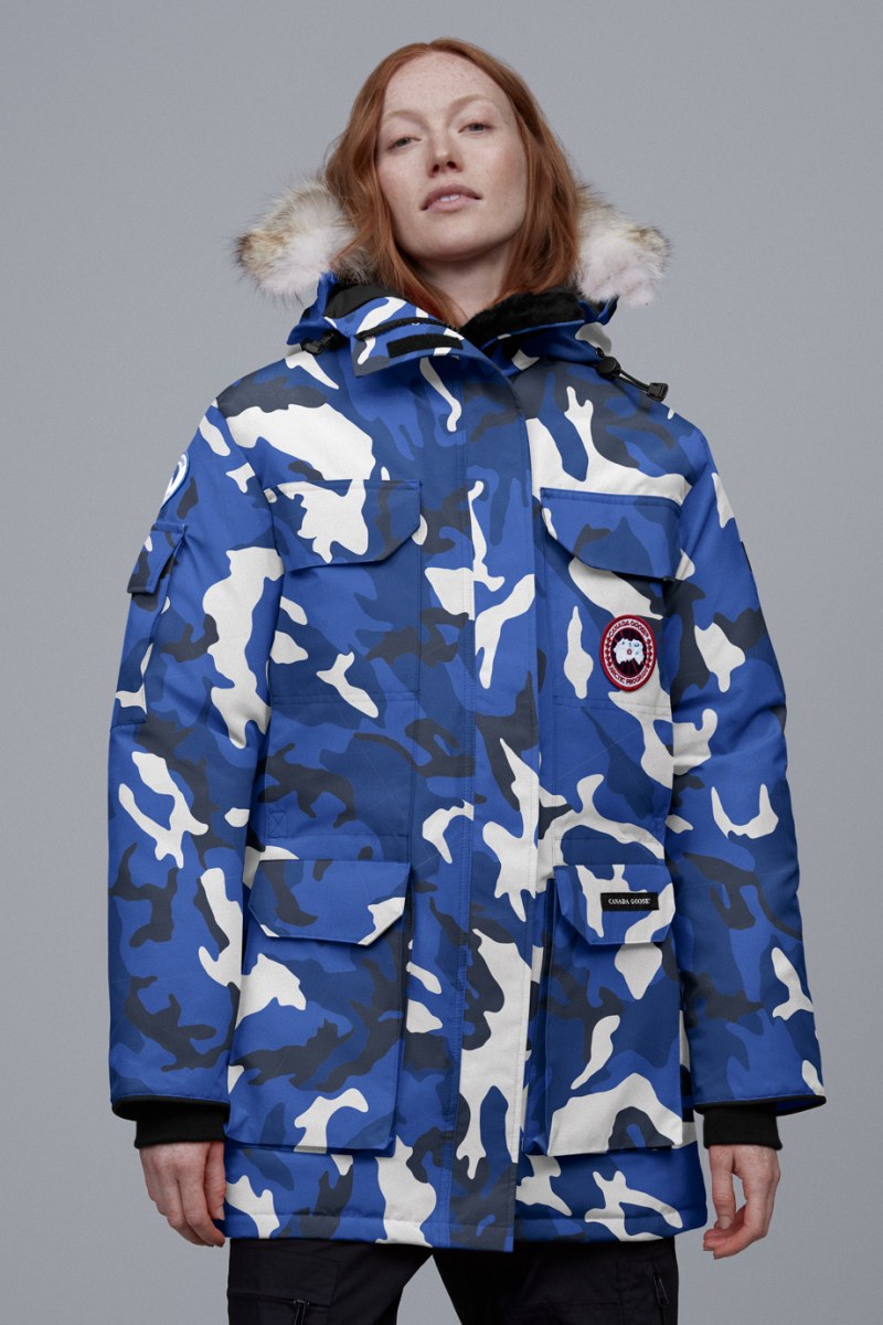 canada goose blue camo parka