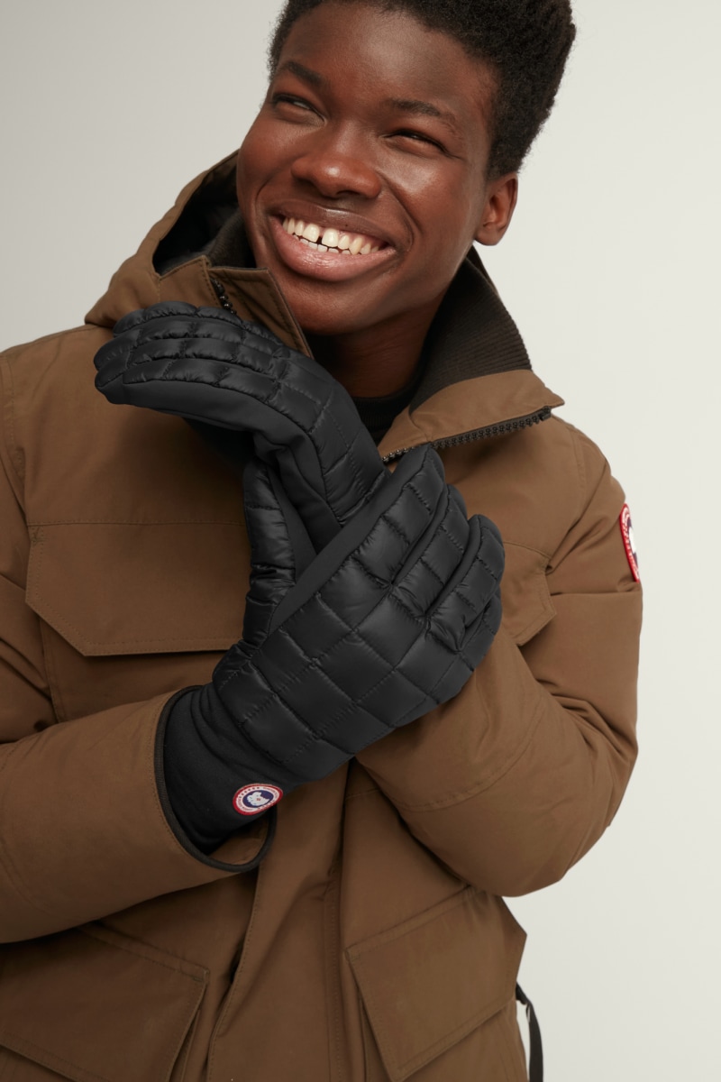 Canada Goose Goose Northern Quilted Shell-down Glove Liners in Black for Men Mens Accessories Gloves 