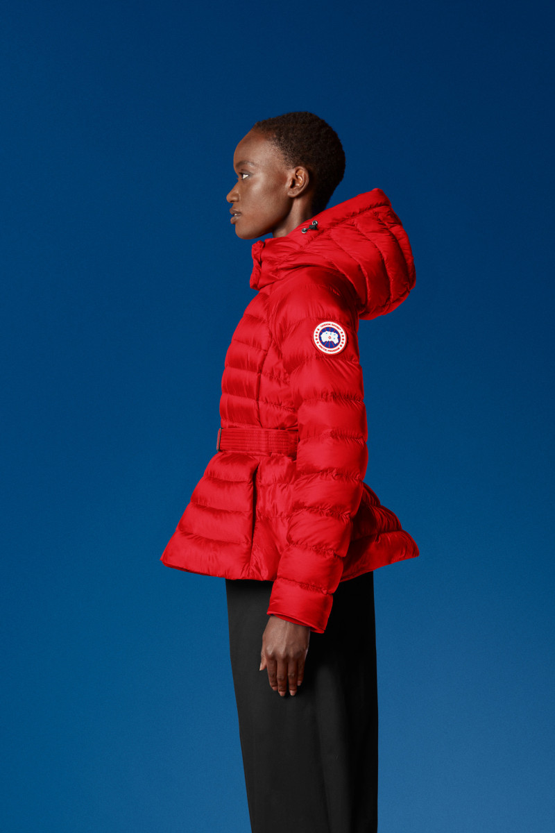 canada goose red down jacket