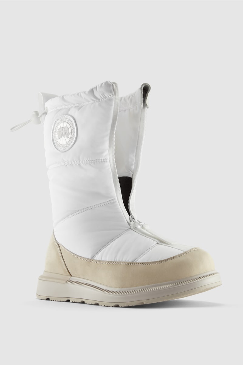 Canada Goose Daunen Cypress Puffer Boots in Weiß Damen Schuhe Stiefel Stiefeletten 