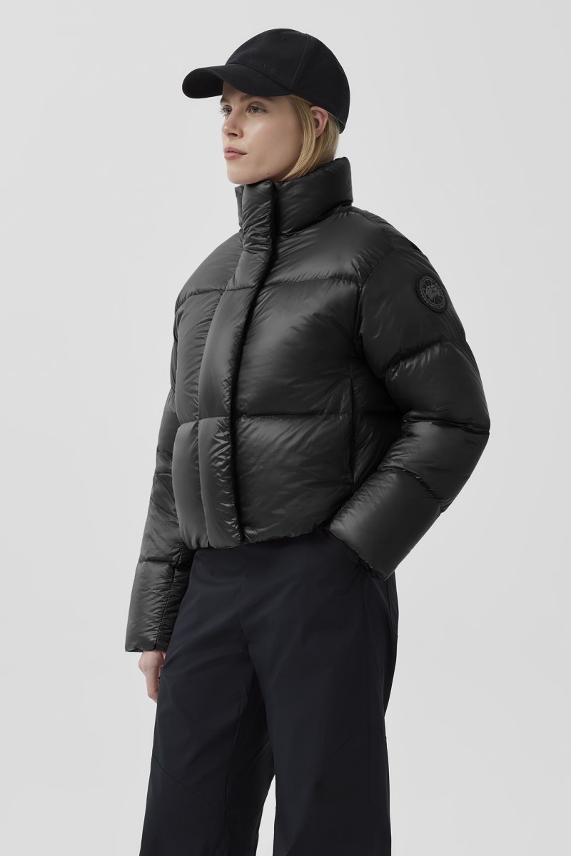 Cypress Cropped Puffer Black Label | Canada Goose AU